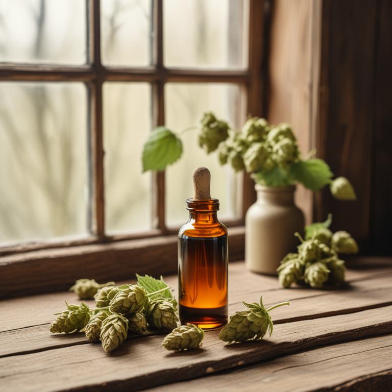 Humulus lupulus herbal tinctures for anxiety