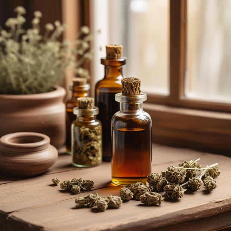 herbal tinctures with Myrrhis odorata