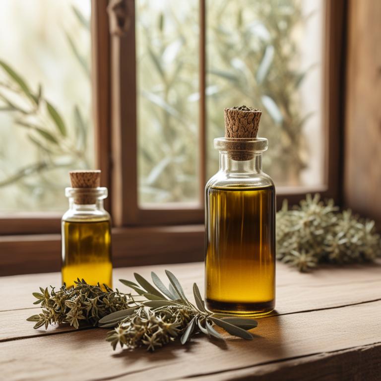 herbal tinctures with Olea europaea