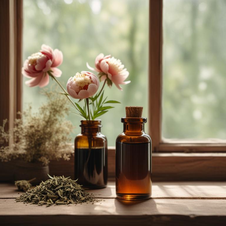 herbal tinctures with Paeonia officinalis