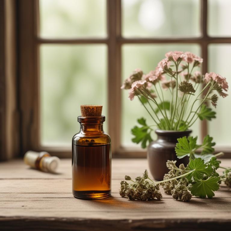herbal tinctures with Pelargonium sidoides