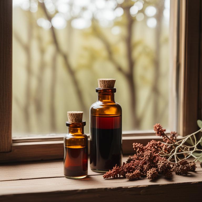 herbal tinctures with Rhus coriaria