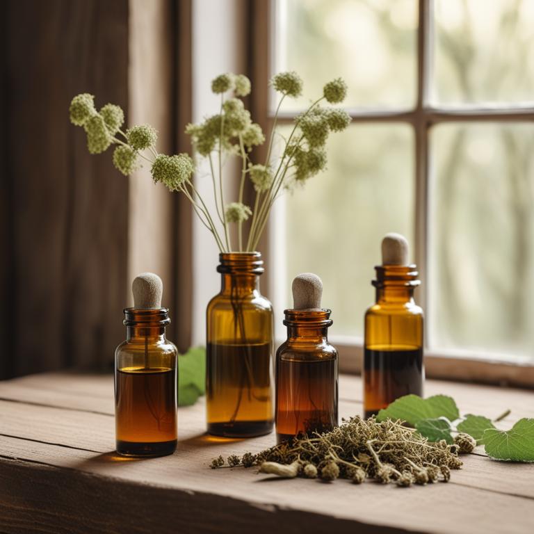 herbal tinctures with Tilia platyphyllos