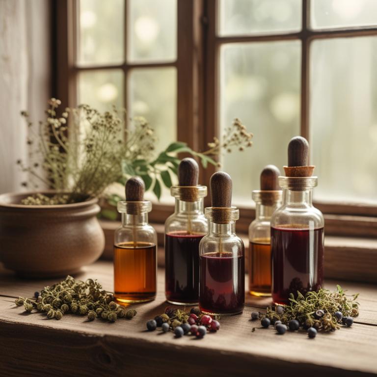herbal tinctures with Vaccinium corymbosum