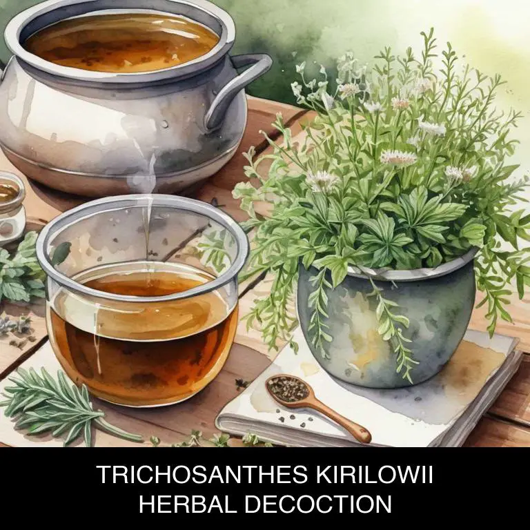 trichosanthes kirilowii herbal decoctions for cough