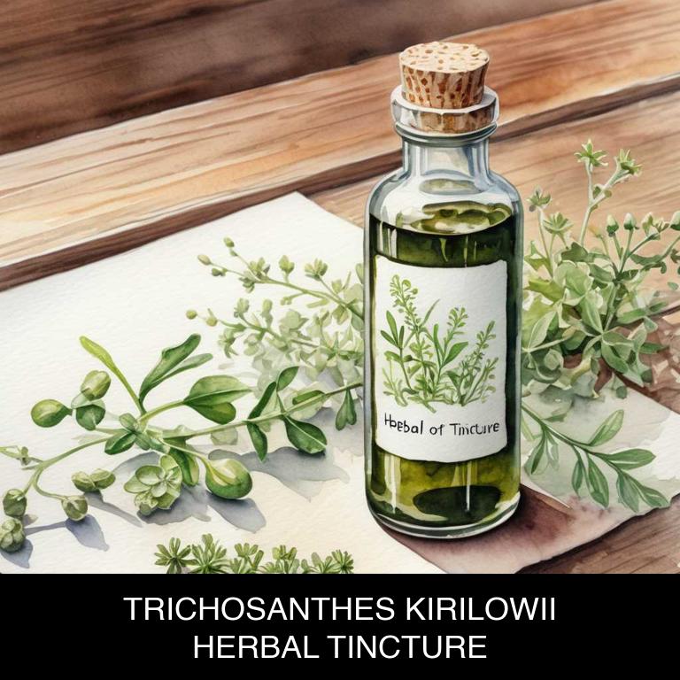 trichosanthes kirilowii herbal tinctures for cough