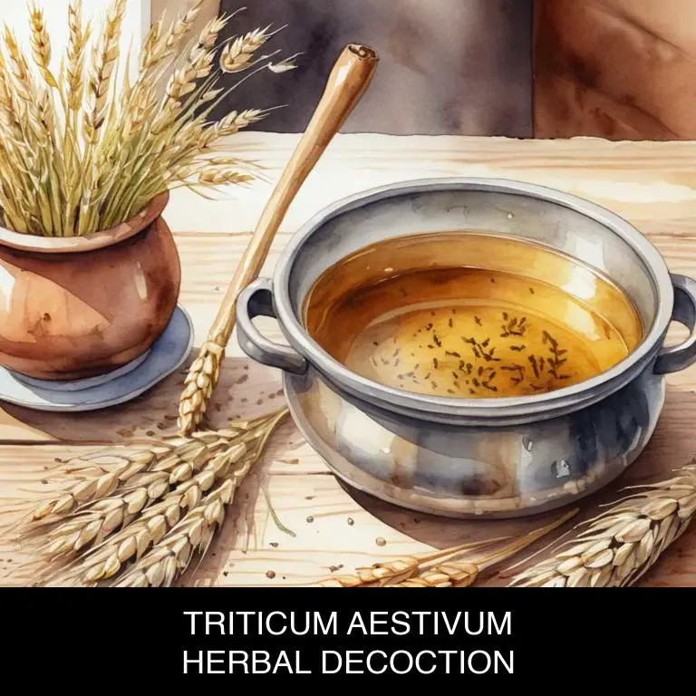 triticum aestivum herbal decoctions for peptic-ulcers