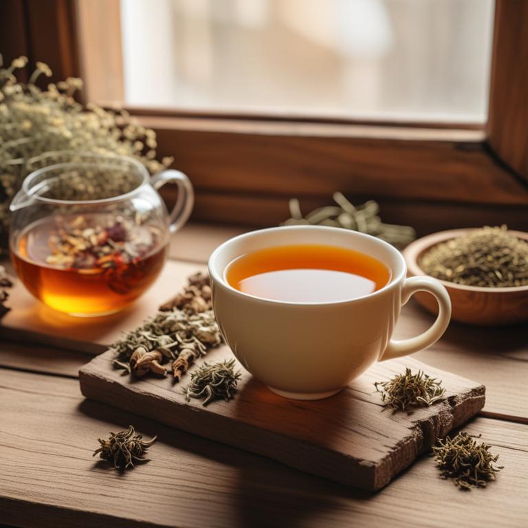 herbal teas for upper abdominal pain