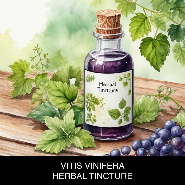 vitis vinifera herbal tinctures for heart-pain