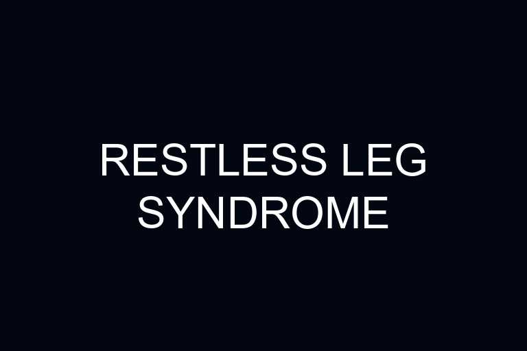 restless leg syndrome overview