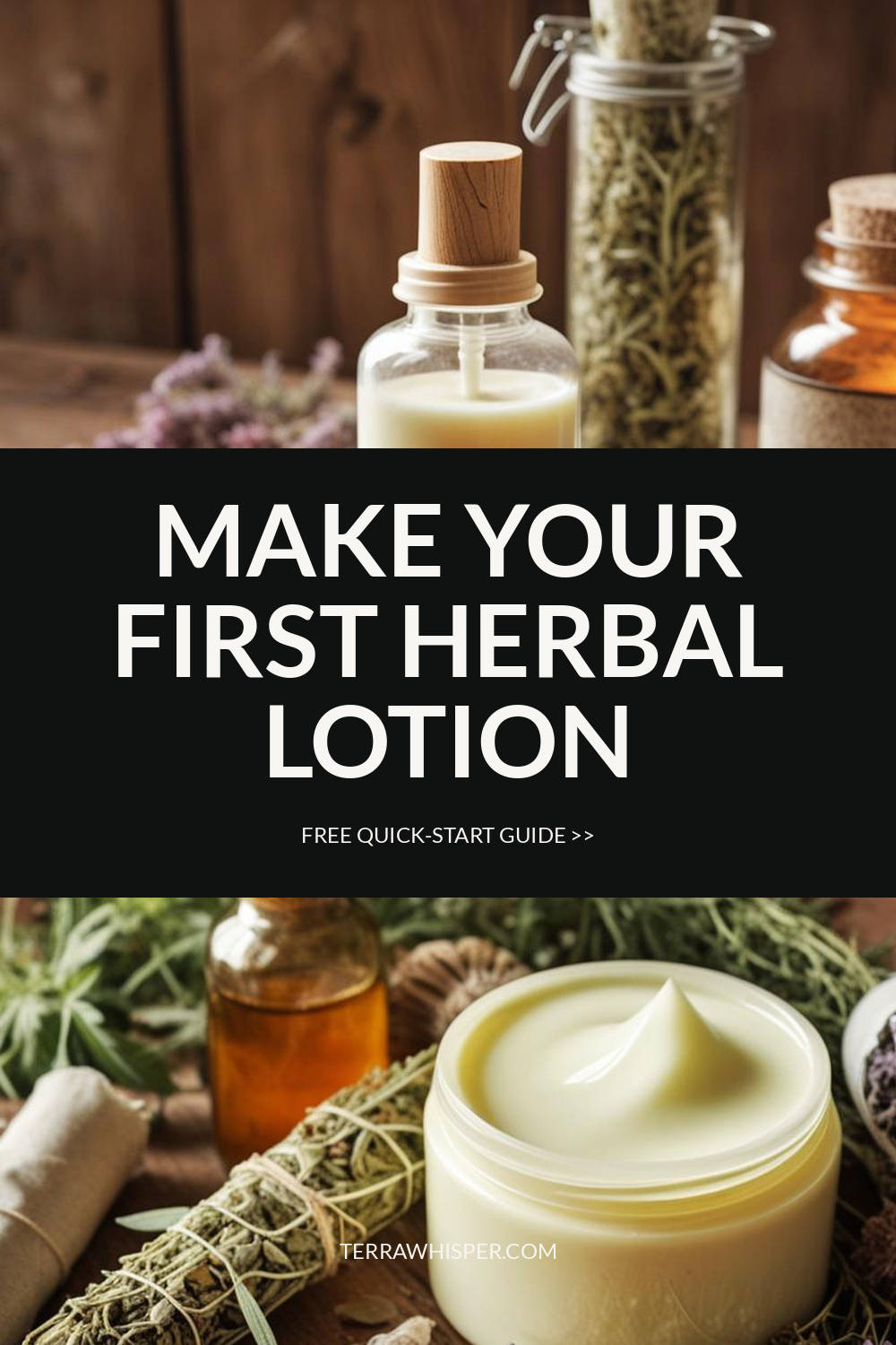 make your first herbal lotion quick-start guide banner